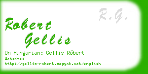 robert gellis business card